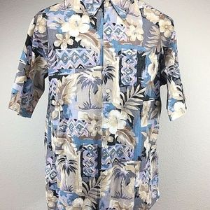 Reyn Spooner Aloha Hawaiian Shirt Size L Floral
